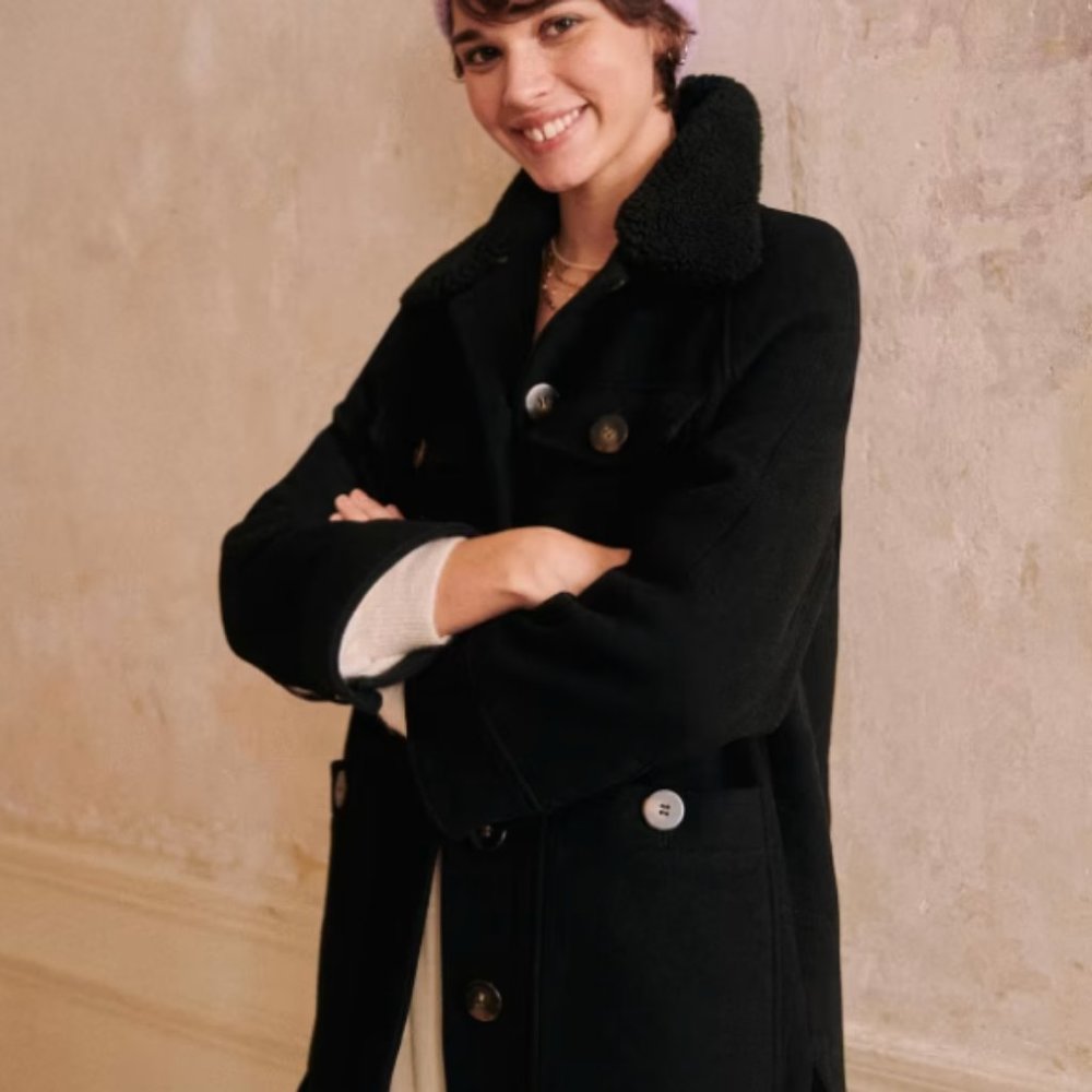 Eddy Coat in Black Sz US 4 (FR 36)